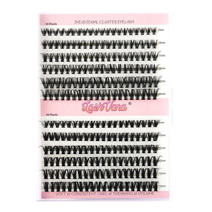 DIY Eyelash Extension Kit - Natural Cluster Lashes